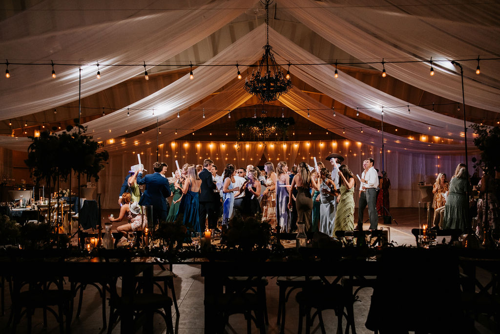 Wedding reception dance floor